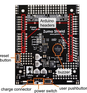 Zumo Robot for Arduino 還預(yù)留有諸多接口