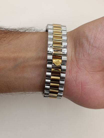 R-X Crown – Two Tone Classic Watch For Men