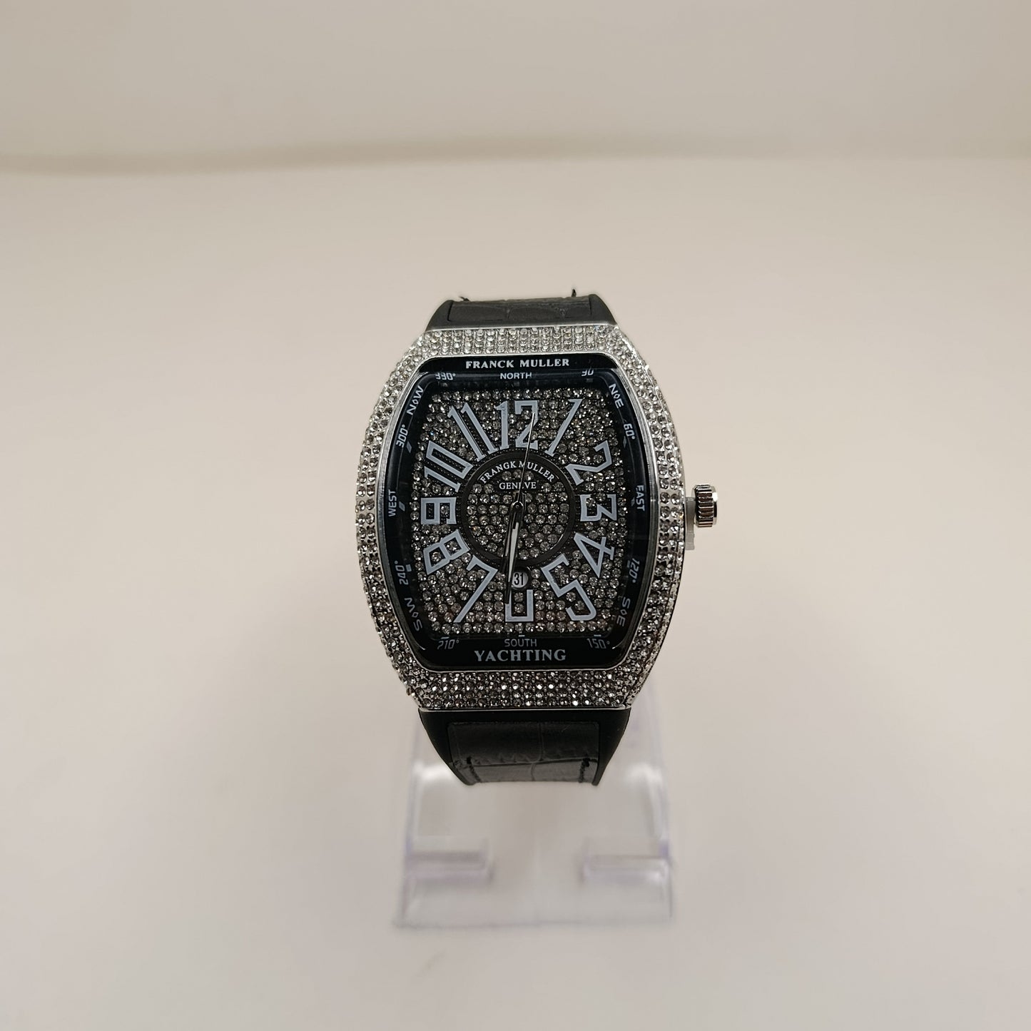 F-M Platinum Diamond Watch For Men