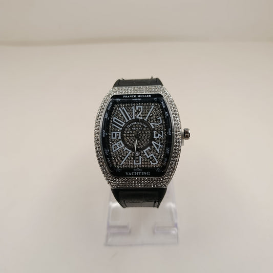 F-M Platinum Diamond Watch For Men