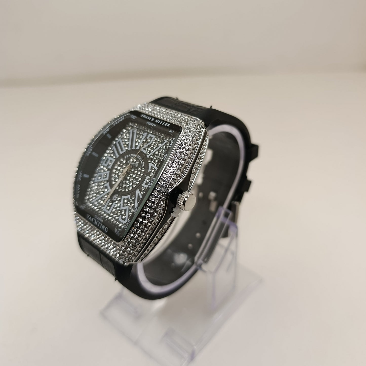 F-M Platinum Diamond Watch For Men